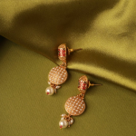 Gold-Plated Kundan And Pearl Necklace And Earring Set