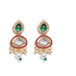 Gold Plated Pota & Crystal Stone Necklace Set