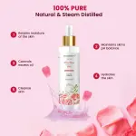 Yogarveda 100% Pure Rose Water Spray - 2 X 200Ml Alochol Free  Ph Balanced Men And Women