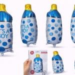 Baby Shower Bottle Balloon 27 Inch Foil Balloons It’s a Boy-Girl( pack of 1) Blue And Pink
