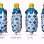 Baby Shower Bottle Balloon 27 Inch Foil Balloons It’s a Boy-Girl( pack of 1) Blue And Pink