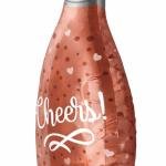 Cheers Bottle Foil Balloon (pack of 1)