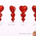 Party Corp I Love You Forever Heart Shaped Foil Balloon (pack of 1)