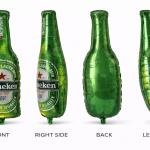 Hip Pity Hop Rubber Multicolor Heineken Beer Bottle Foil Balloon(pack of 1)