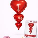 Party Corp I Love You Forever Heart Shaped Foil Balloon (pack of 1)