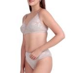 "Women’s Lace Bralette Bra and Panty Set" Non Paded