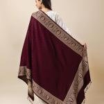 Wrap me Warm Shawl for Women | Soft Viscose Acrylic Poly Wool Shawl – Warm & Lightweight Winter Wrap – Stylish Ethnic Stole for Women