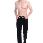 Men’s Mid Rise Baggy Fit Black Jeans for Men | Stretchable Denim Pants with Classic 5 Pocket Design | Casual, Party