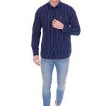 Navy Blue Slim Fit Casual Shirt