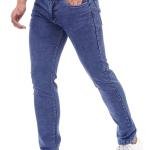 Men Light Dark Fade Blue Jeans