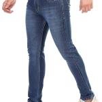 Men’s Blue Regular Fit Jeans for Men | Stretchable Denim Pants with Classic 5 Pocket Design