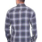 Primarily Blue Checked Slim Fit Casual Shirt
