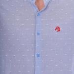 Light Blue Slim Fit Casual Shirt