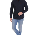 Black Slim Fit Casual Shirt