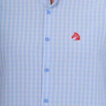 Light Blue Slim Fit Casual Shirt