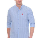 Light Blue Slim Fit Casual Shirt